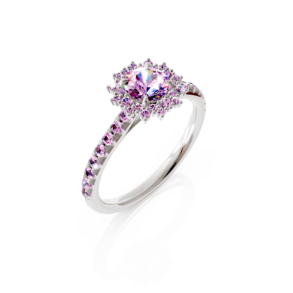 halo engagement ring