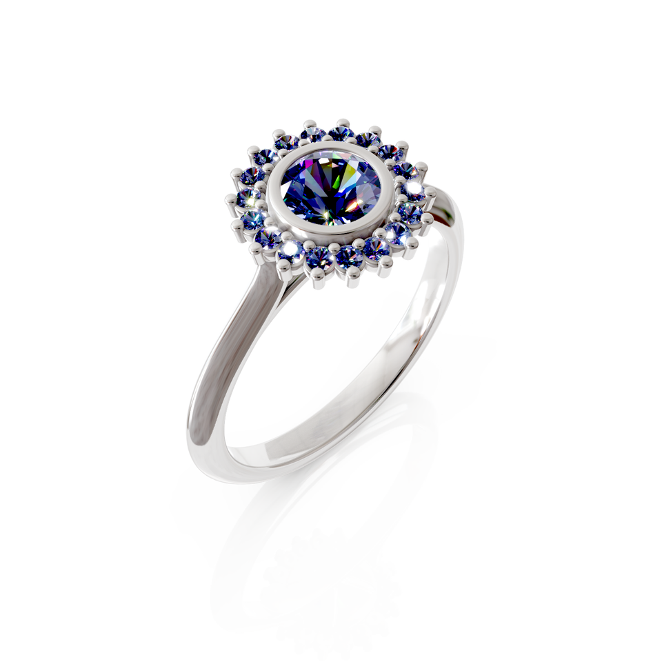 halo engagement ring