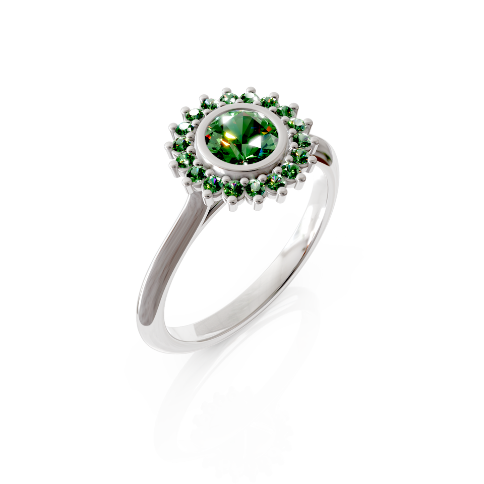 halo engagement ring