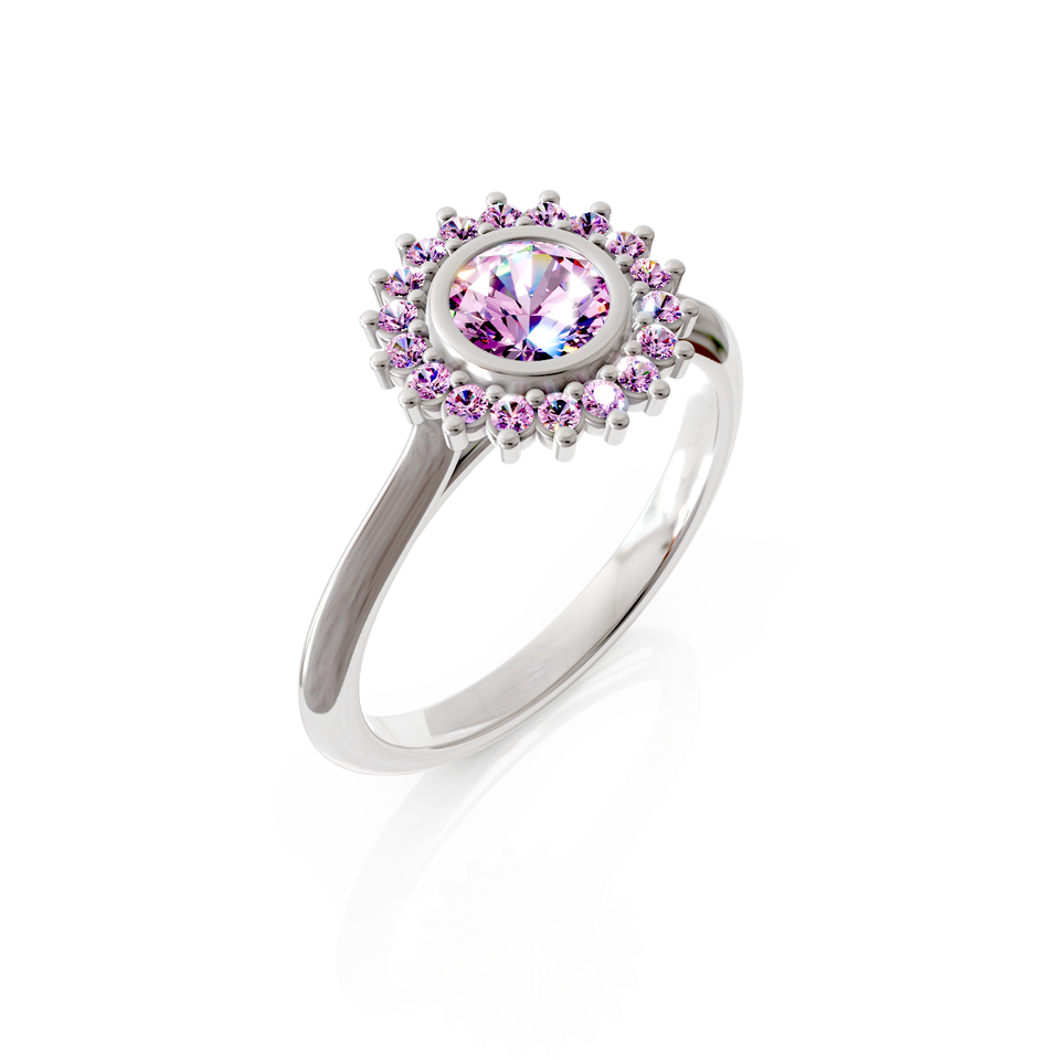 halo engagement ring
