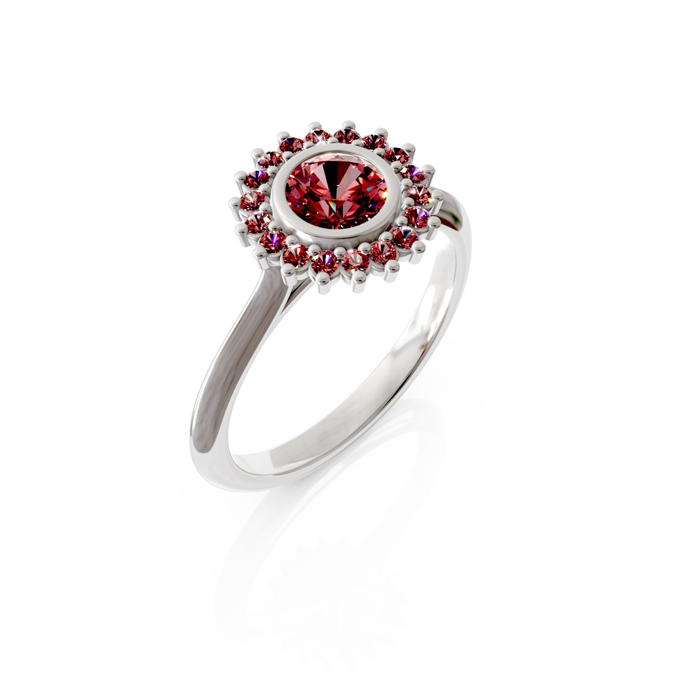 halo engagement ring