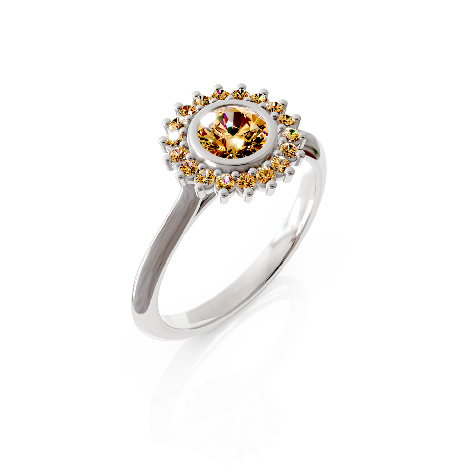 halo engagement ring