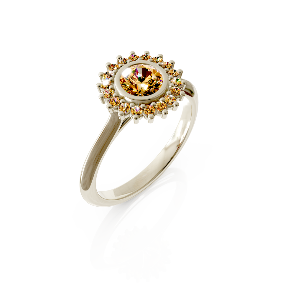 halo engagement ring