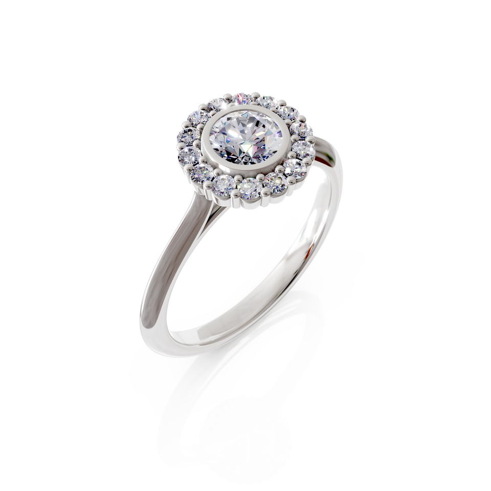 halo engagement ring