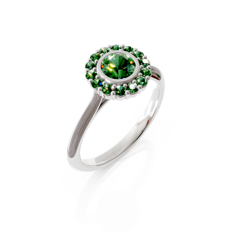 halo engagement ring