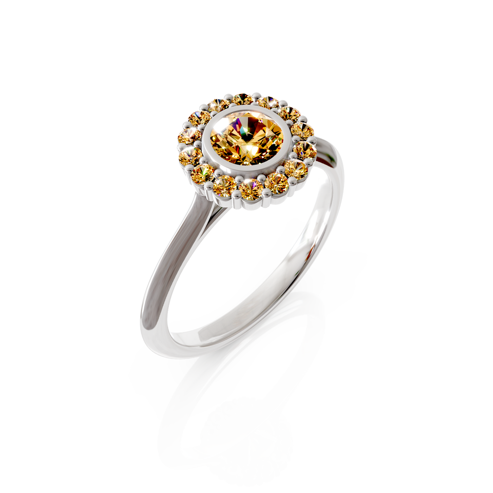 halo engagement ring