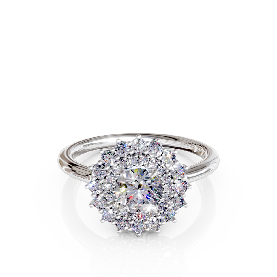 halo engagement ring