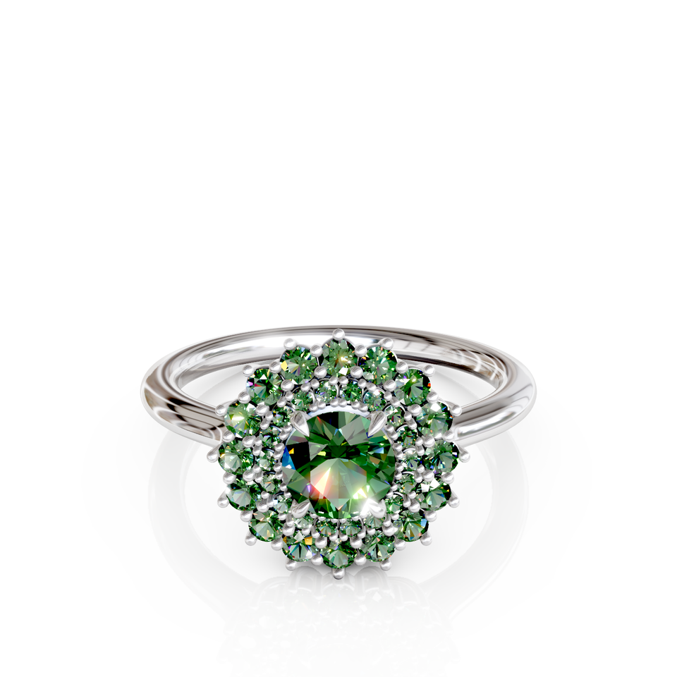 halo engagement ring