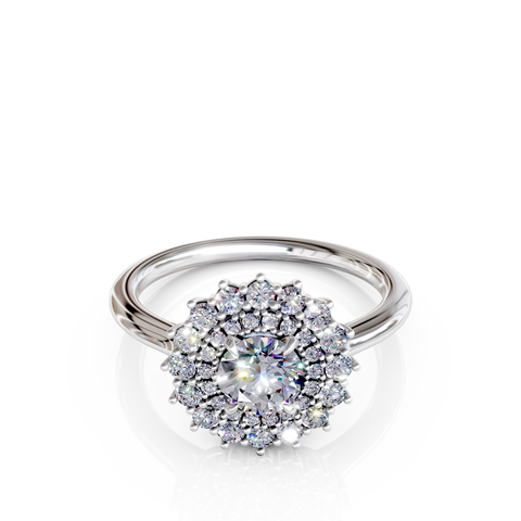 halo engagement ring