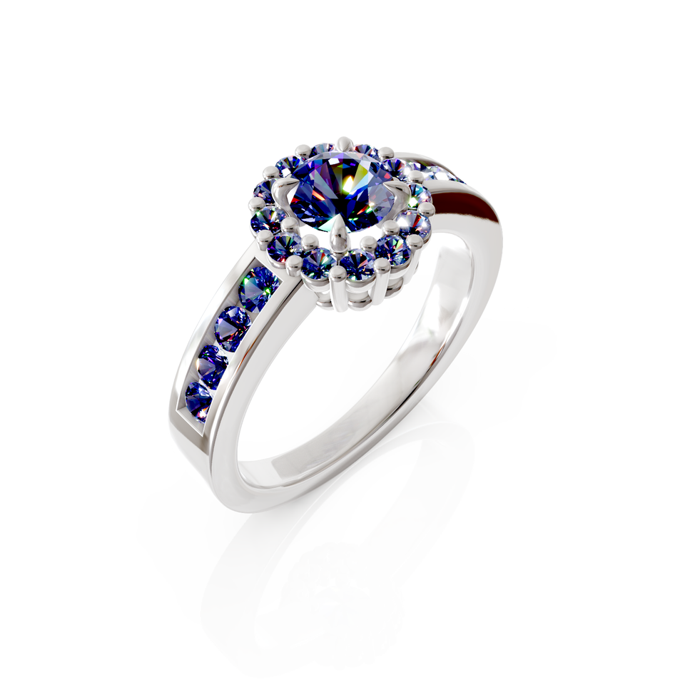 halo engagement ring