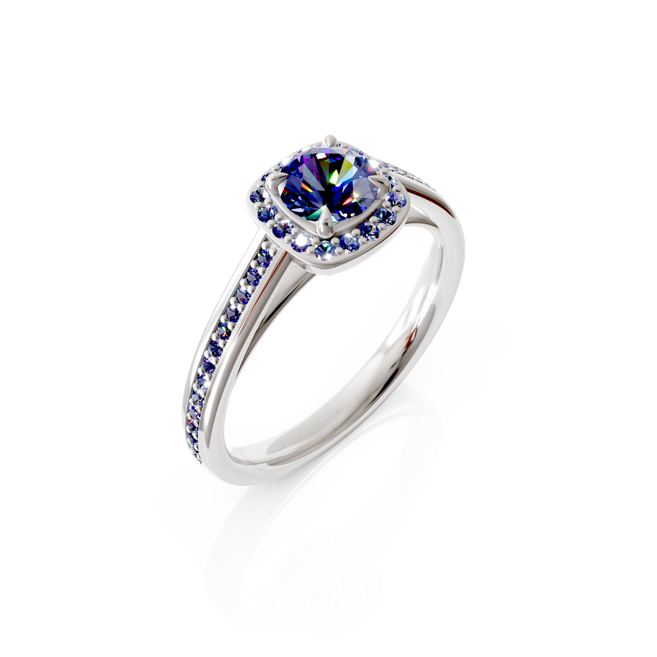 tapered pavé ring