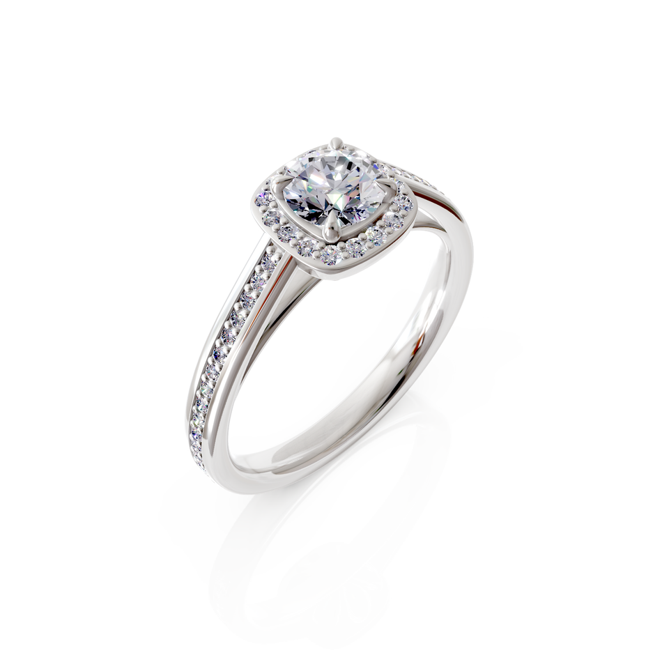 tapered pavé ring
