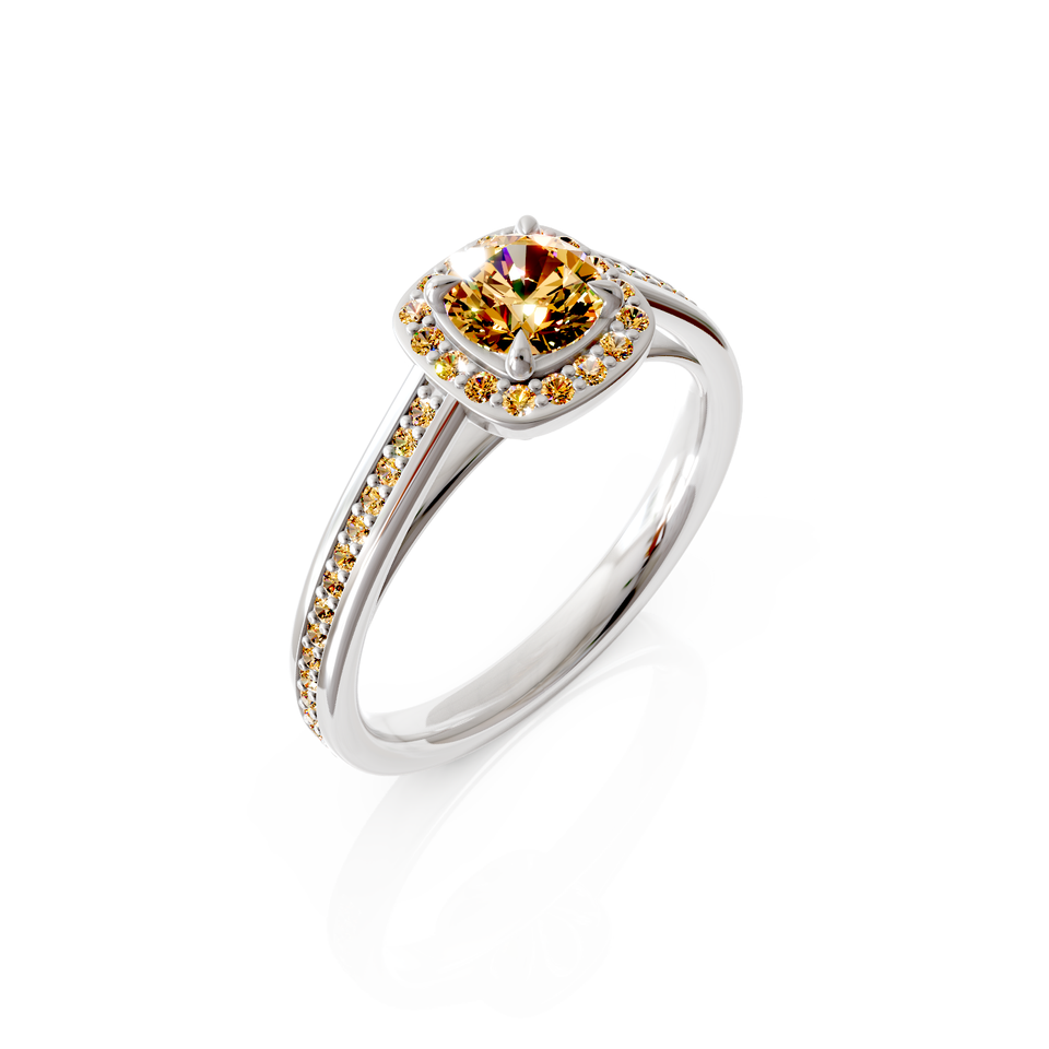 tapered pavé ring