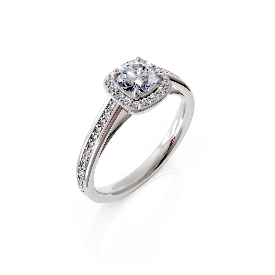 tapered pavé ring