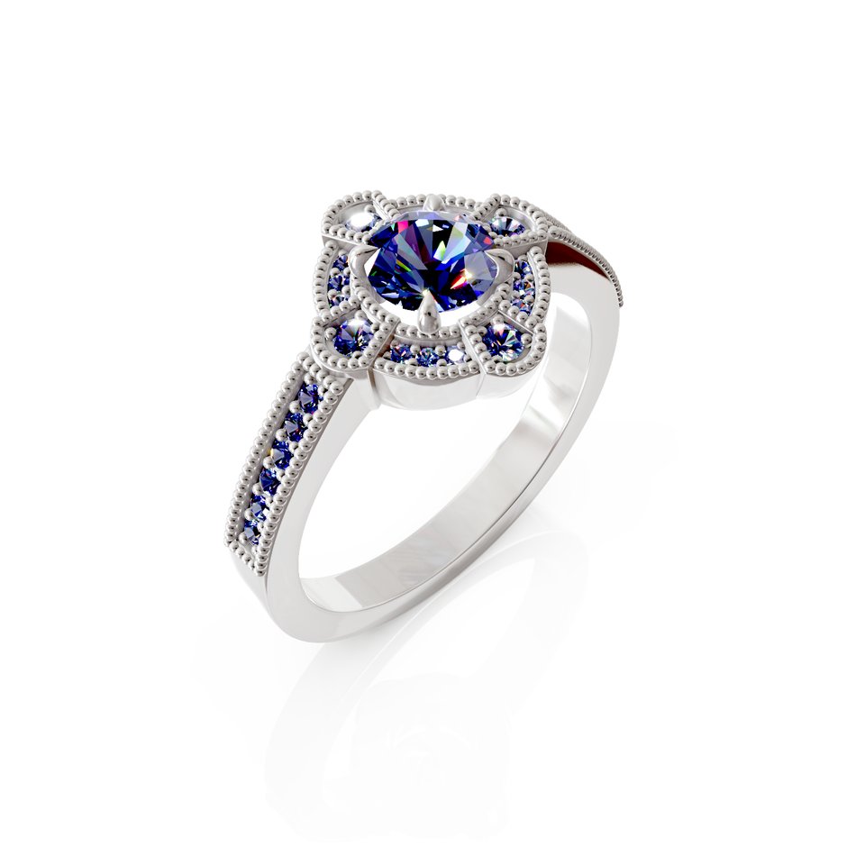 tapered pavé ring