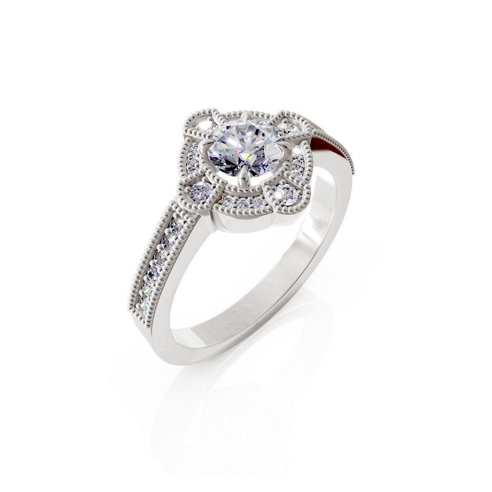 tapered pavé ring