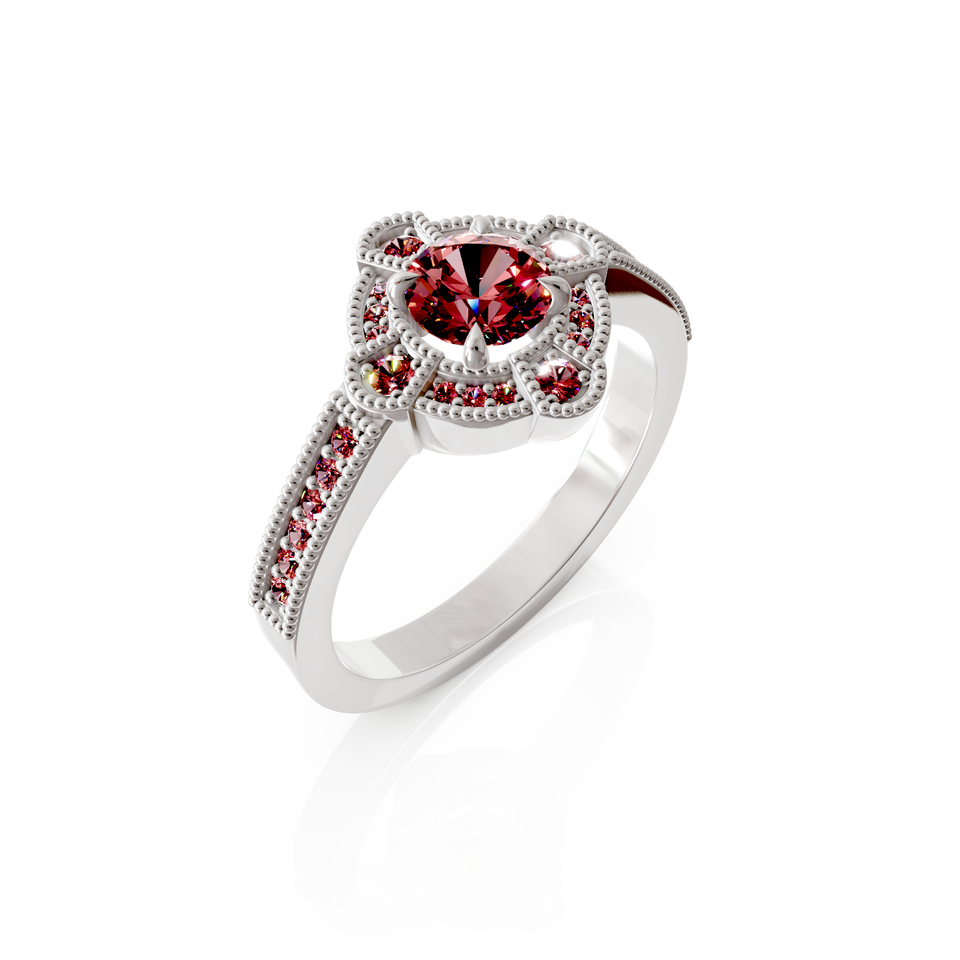 tapered pavé ring