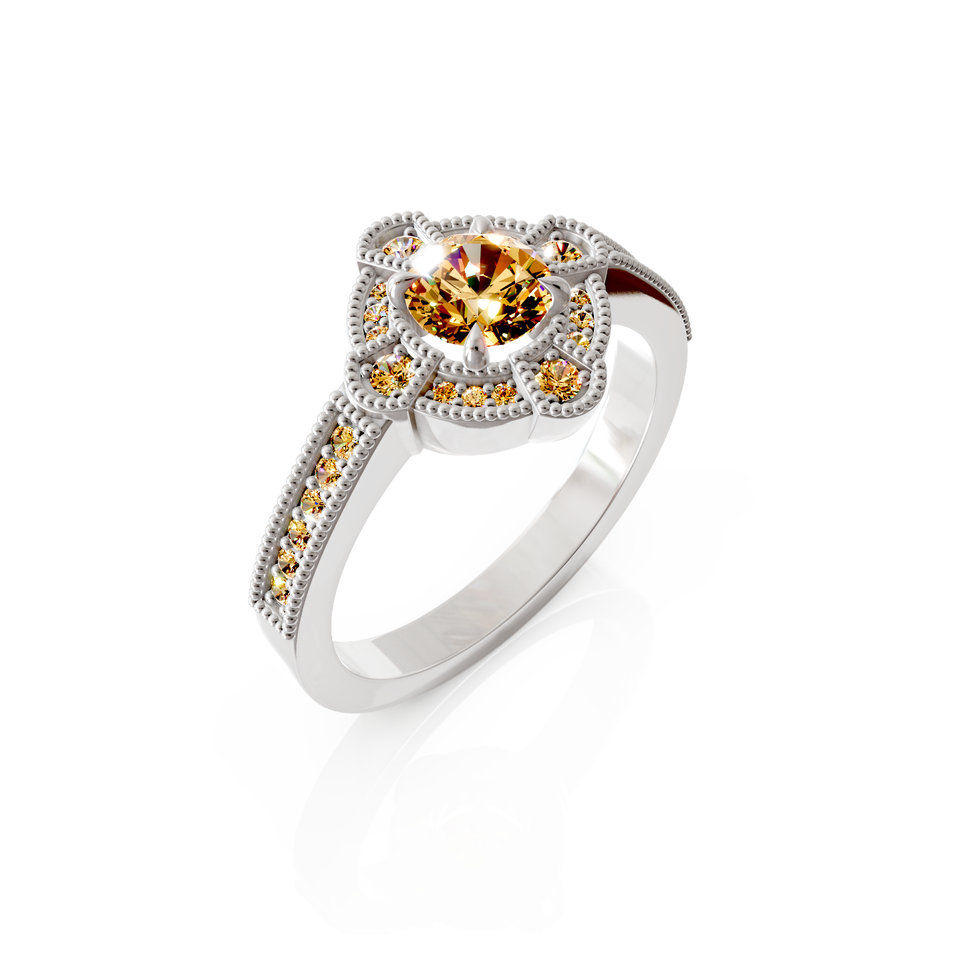 tapered pavé ring