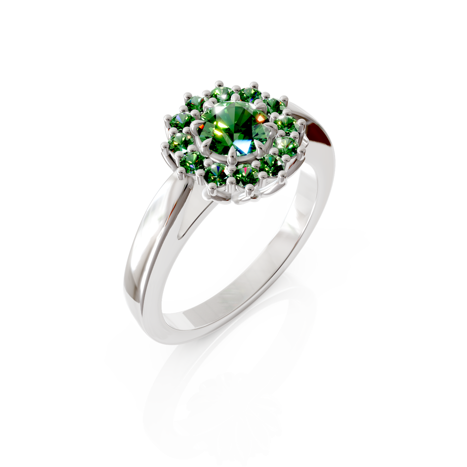 petal halo ring