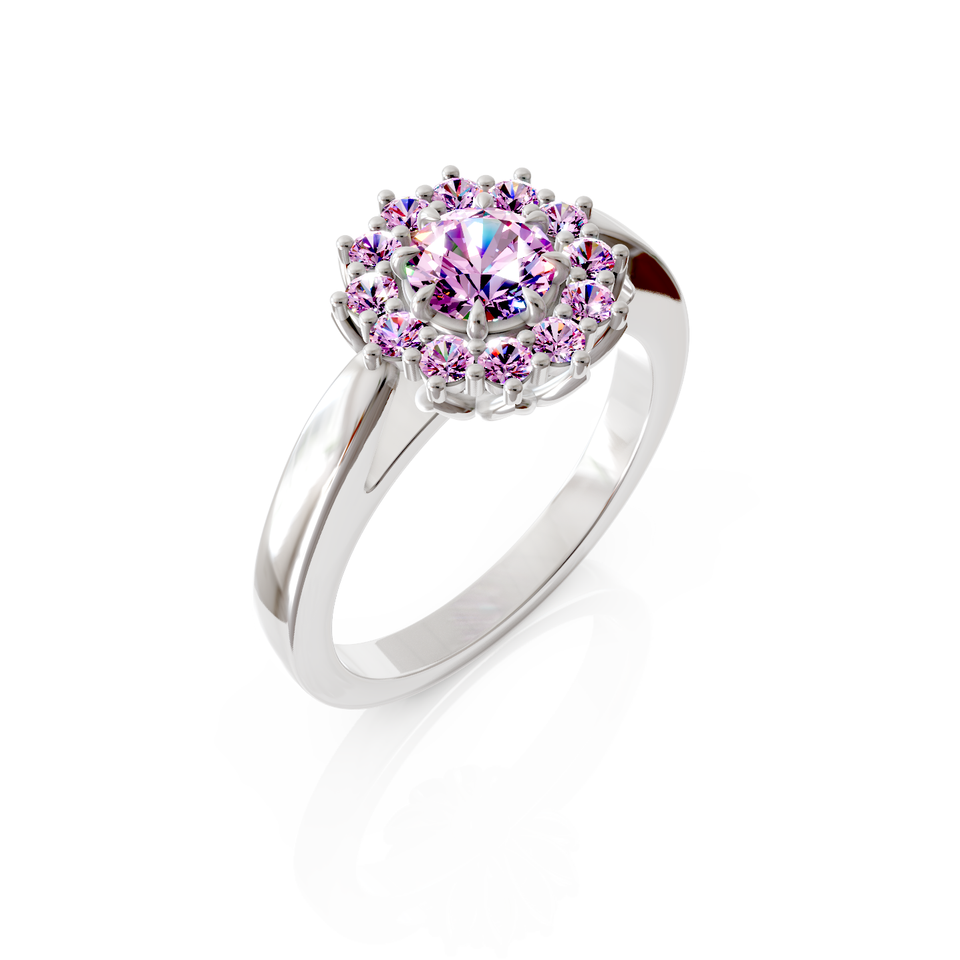 petal halo ring
