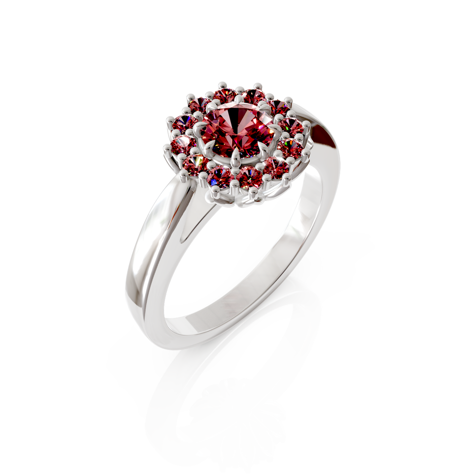 petal halo ring