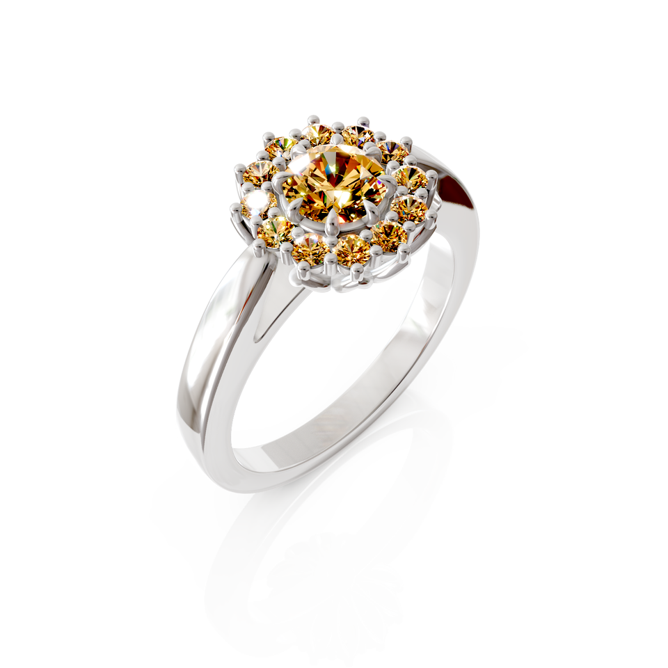 petal halo ring