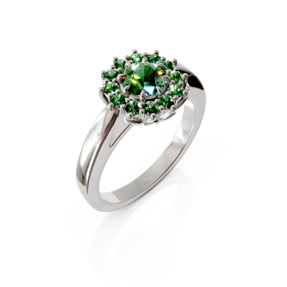 petal halo ring