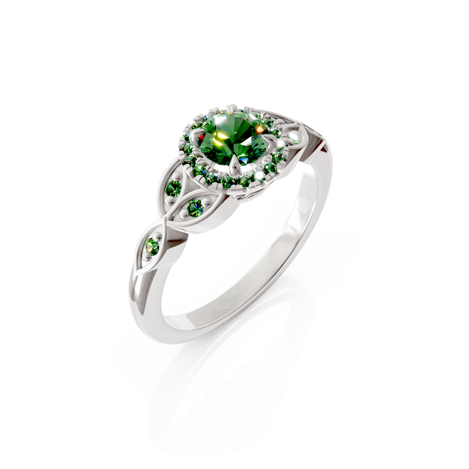 ornate engagement ring