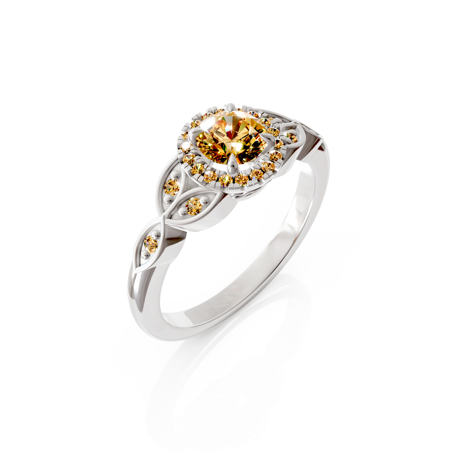 ornate engagement ring