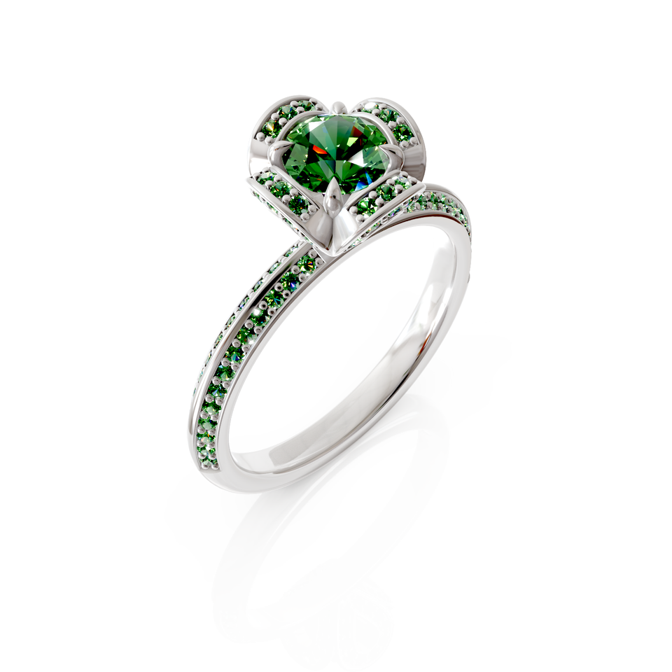 halo engagement ring