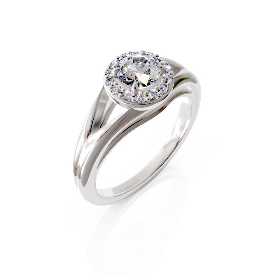 halo engagement ring