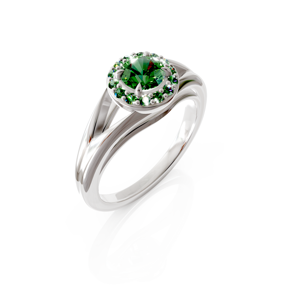halo engagement ring