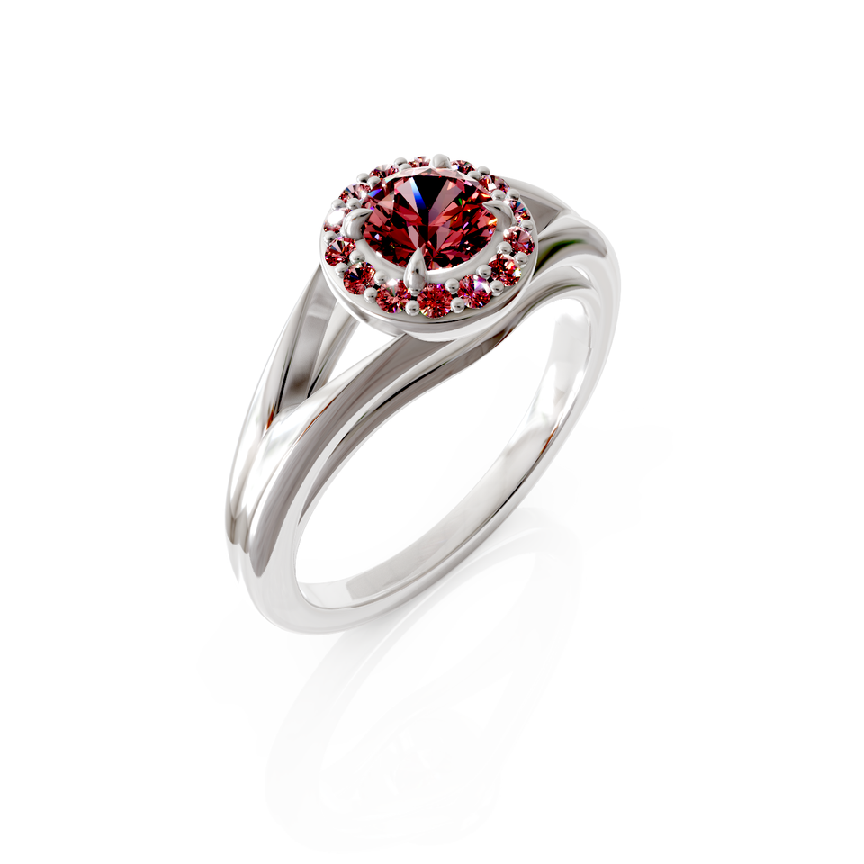 halo engagement ring