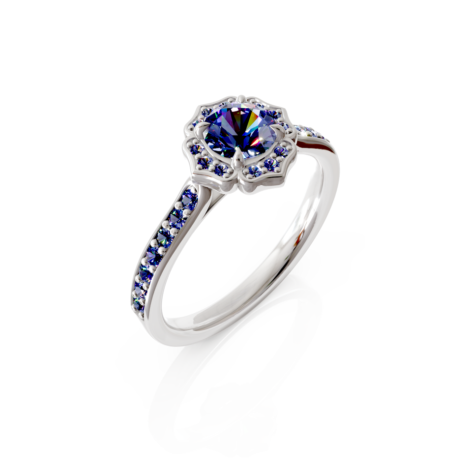 halo engagement ring