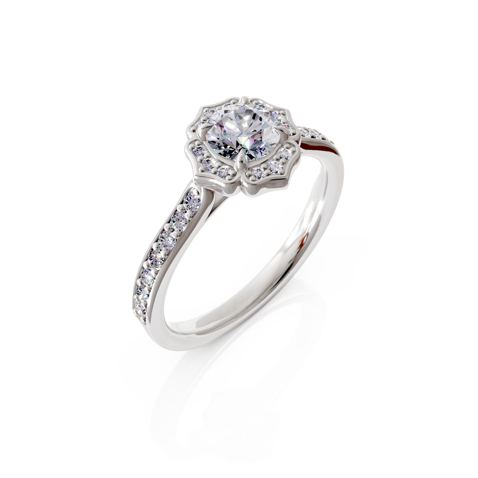 halo engagement ring
