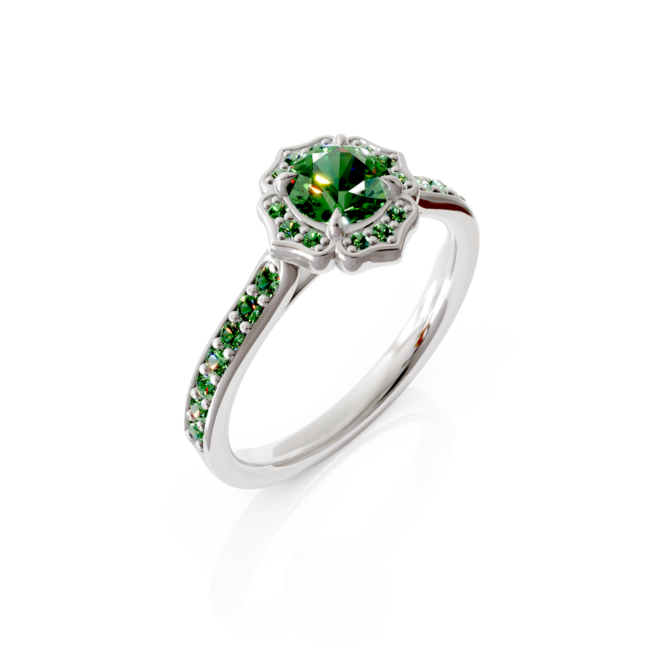 halo engagement ring