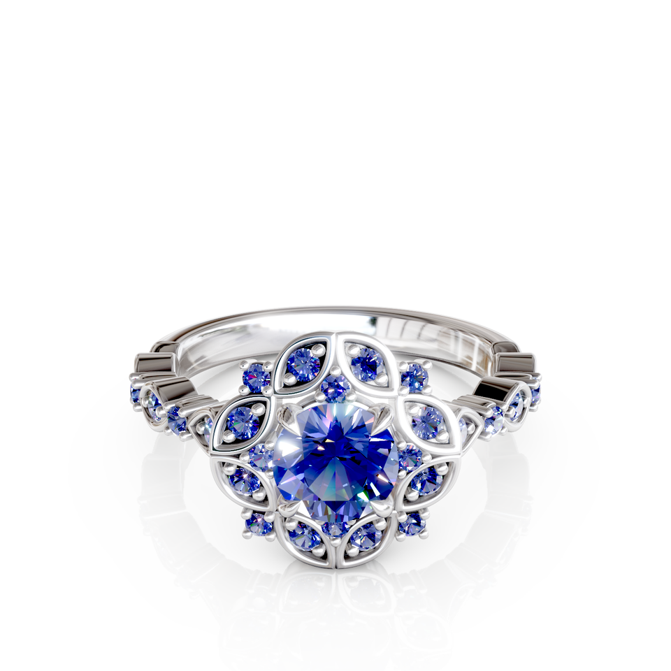 halo engagement ring