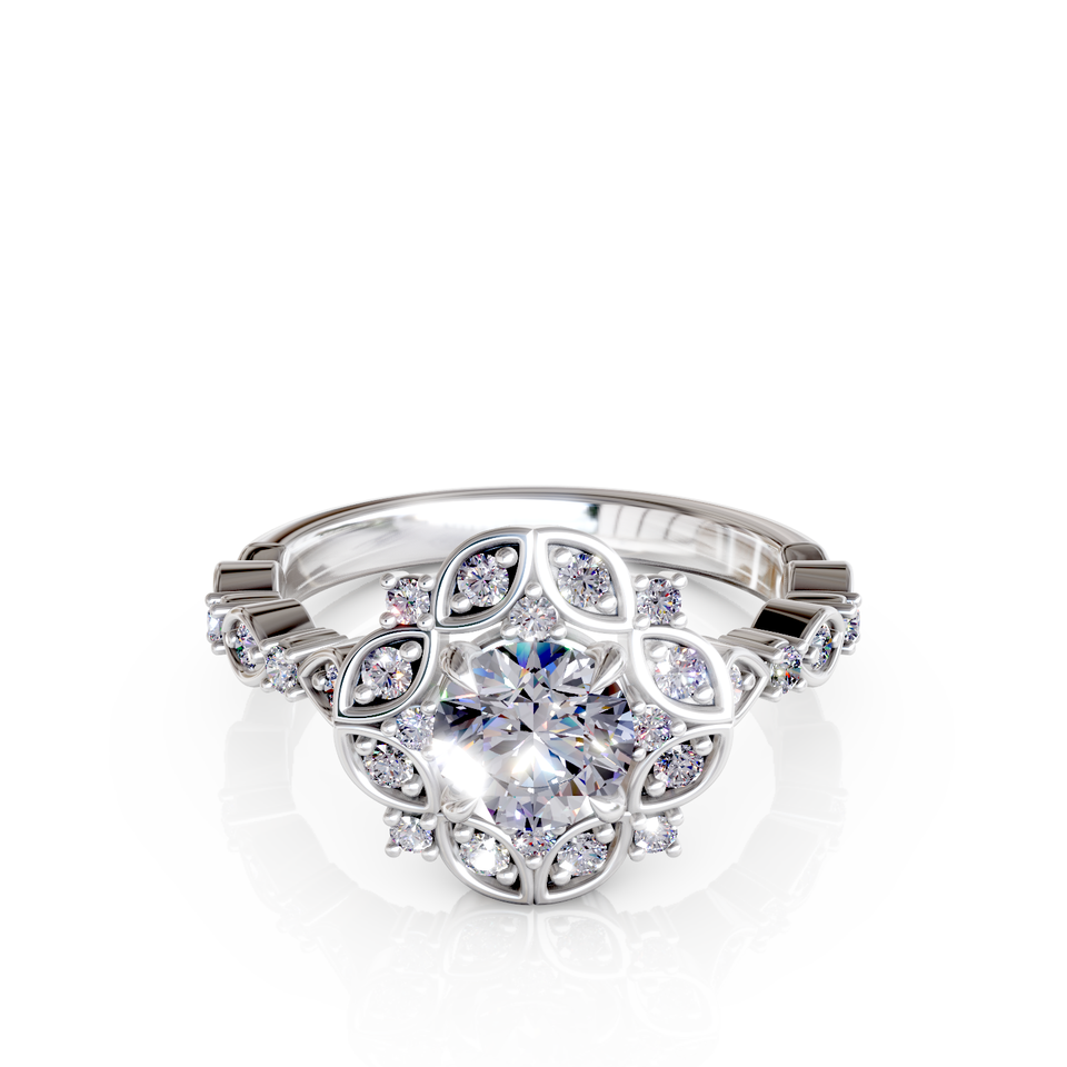 halo engagement ring
