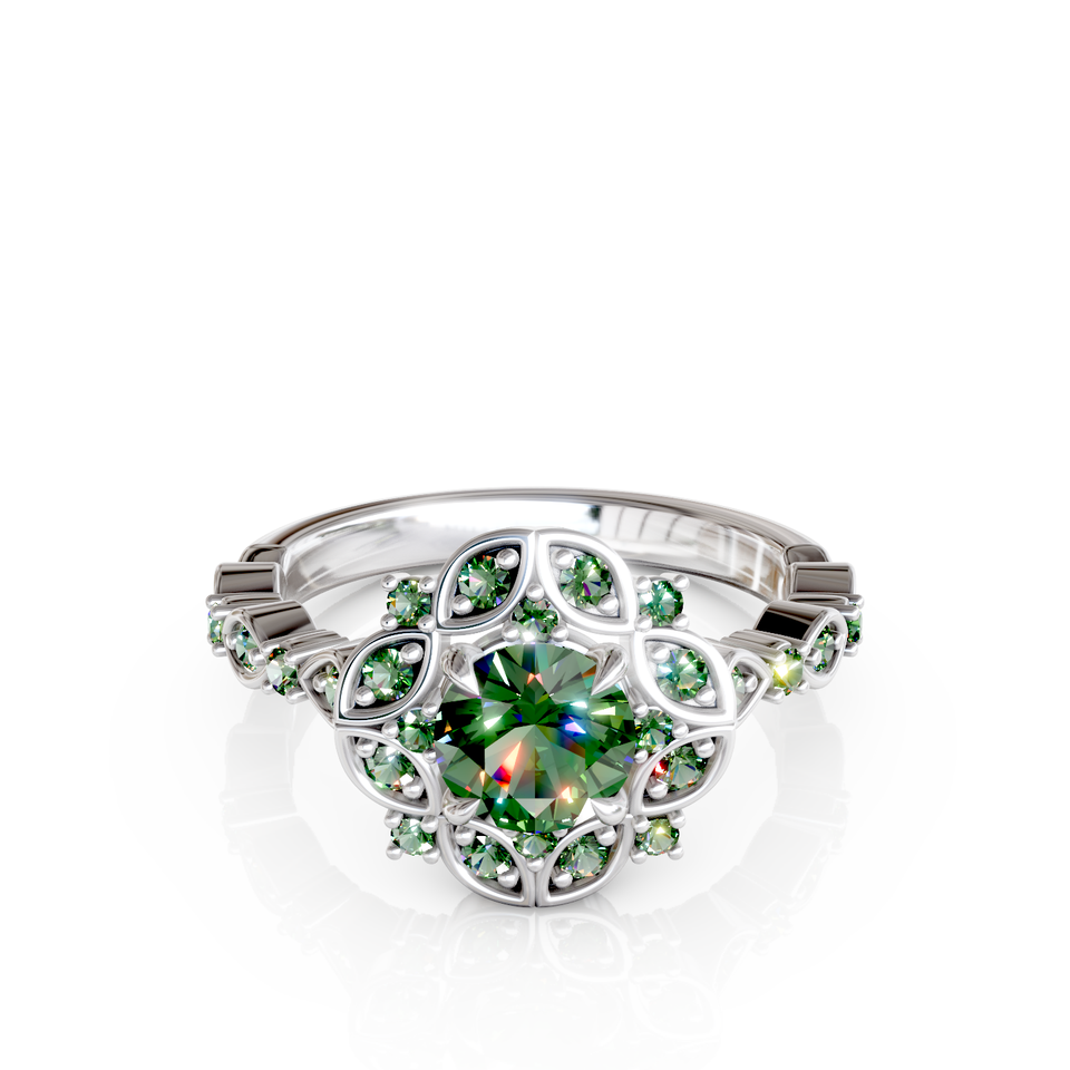 halo engagement ring