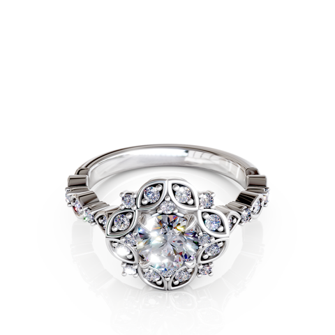halo engagement ring