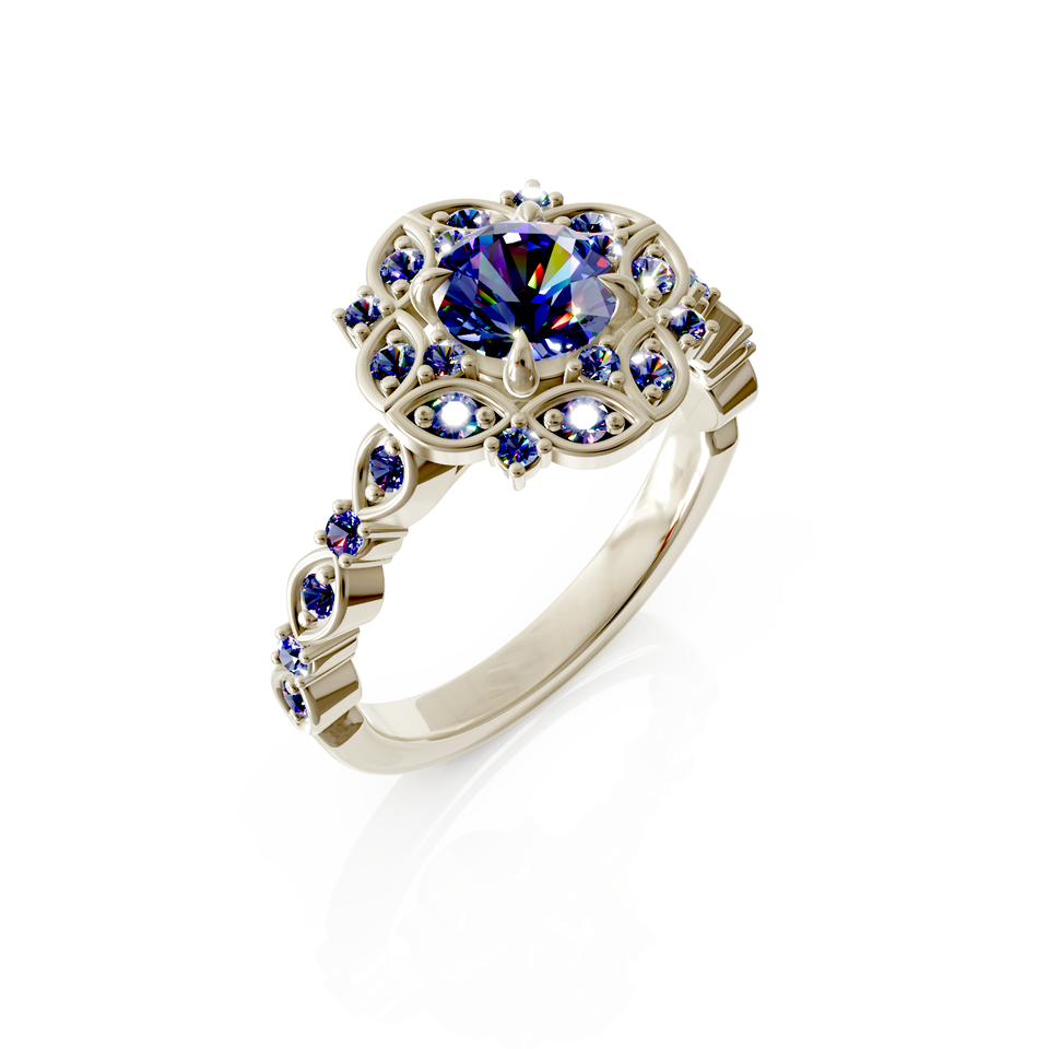 halo engagement ring