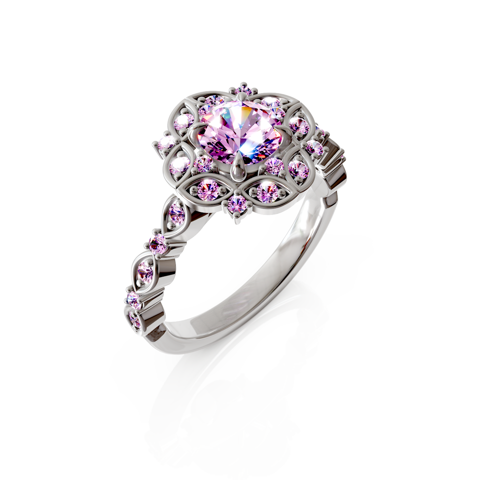 halo engagement ring