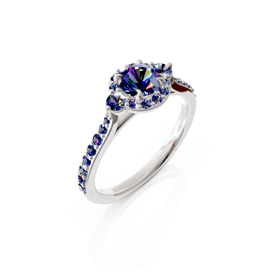 halo engagement ring