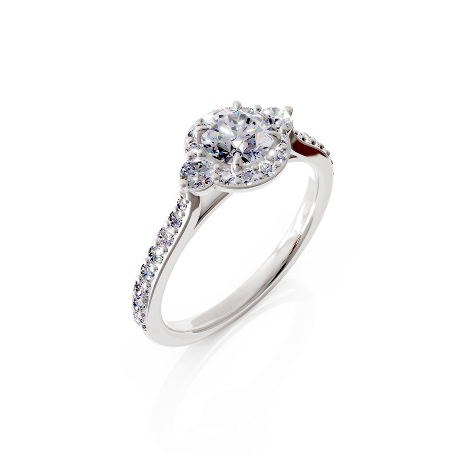 halo engagement ring