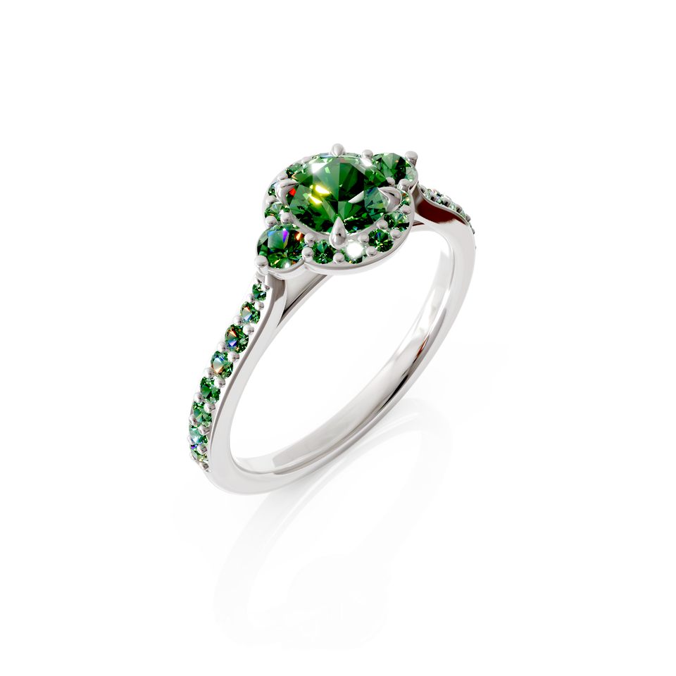 halo engagement ring
