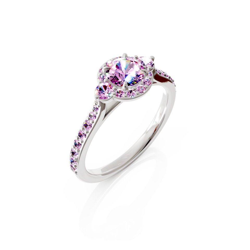 halo engagement ring