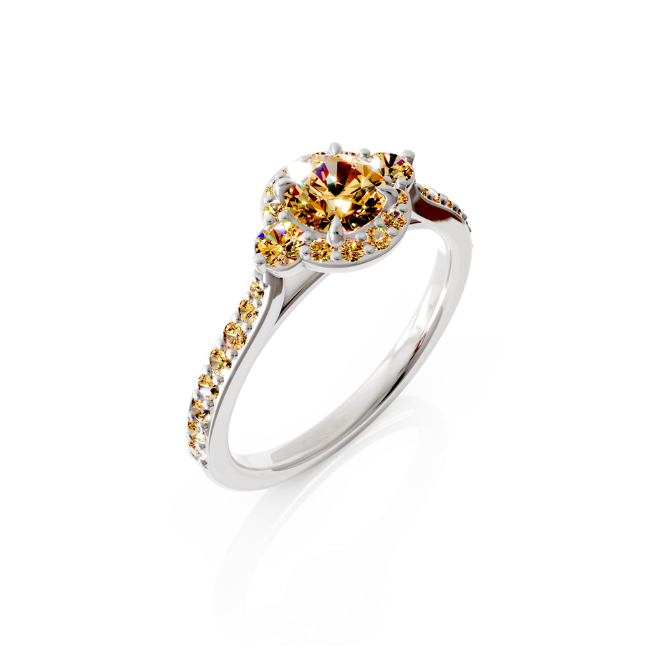 halo engagement ring