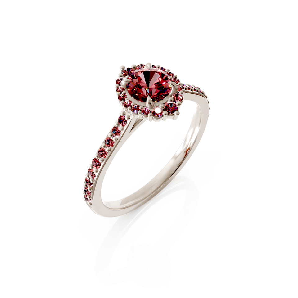 halo engagement ring