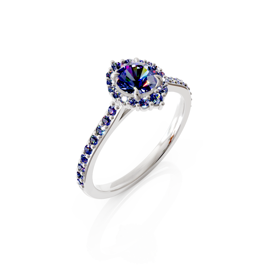 halo engagement ring
