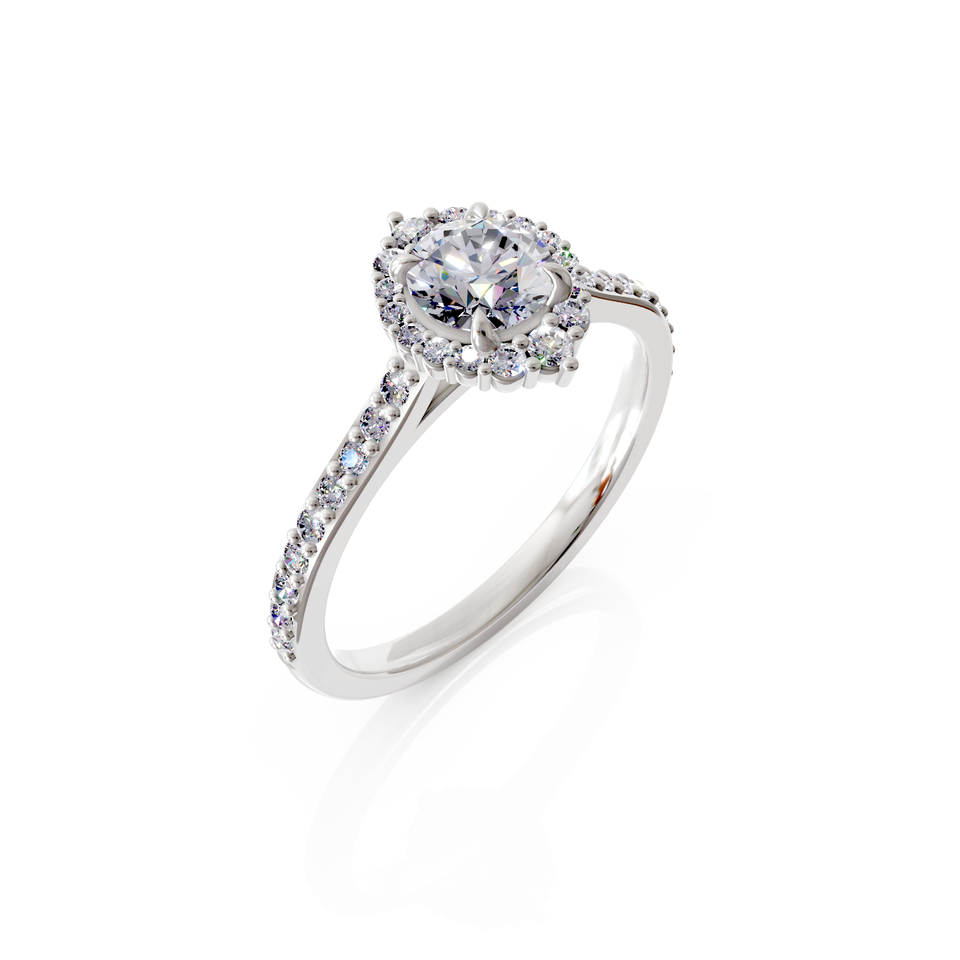 halo engagement ring